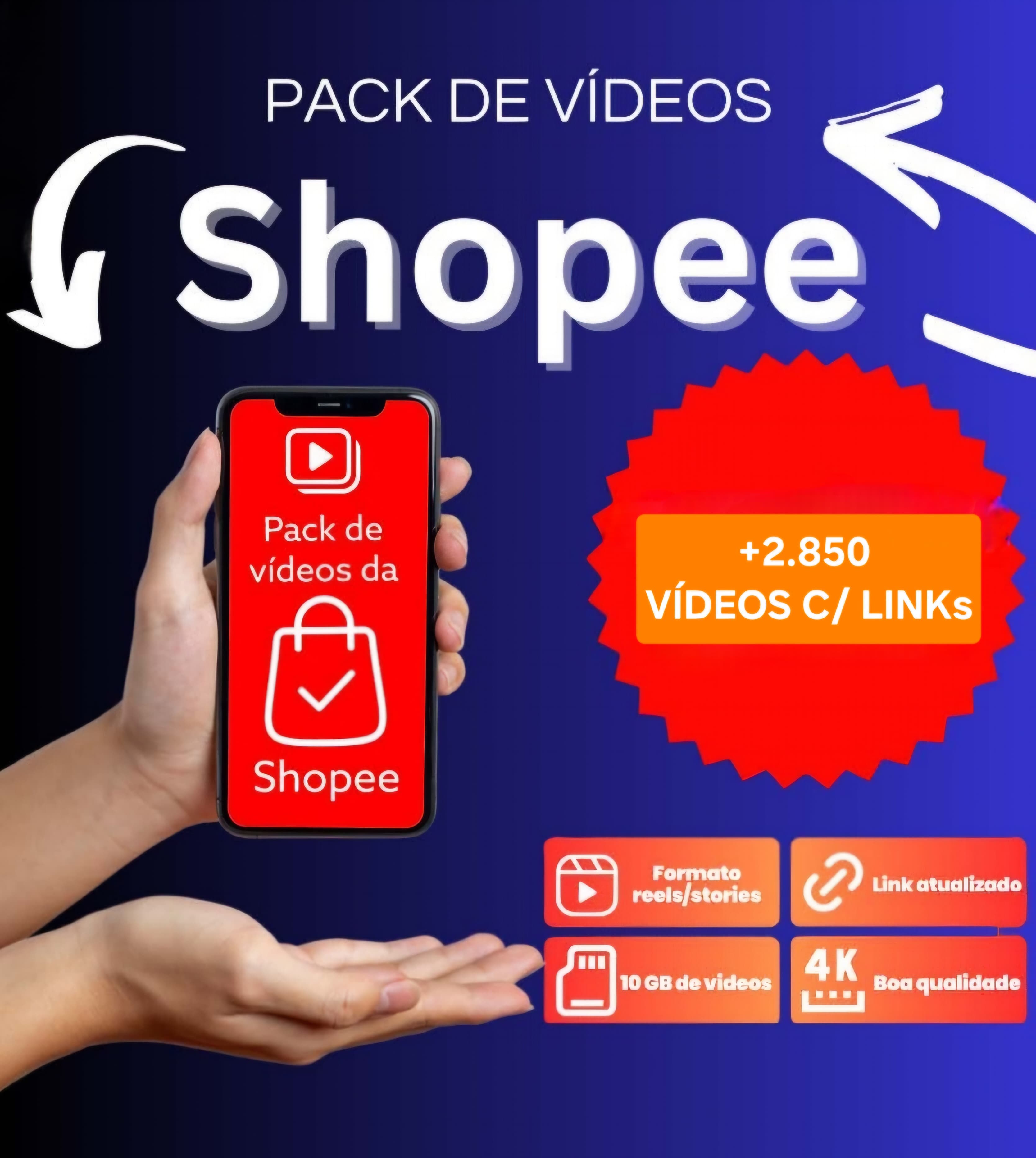 ULTRA PACK SHOPEE +2.850 VÍDEOS + LINKs